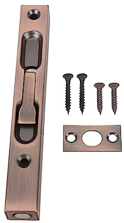 Serrure coulissante pour porte, fermeture coulissante en alliage d'aluminium pour sécurité (or rose)