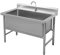 Lavello In Acciaio Inox Autoportante,Lavello A Una Vasca Singola Con Rubinetto,Lavelli Da Cucina Commerciale,Lavandino Multifunzionale,Lavabo Di Utilità,Lavatoio Da Giardino,Per Bar,Garage,Ristorante