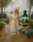 DOeraa Leinwandbilder Bild Poster Kunstdrucke Ölgemälde Ich Gladiolen Gabriel Gilbert für Wanddekoration 60x90cm