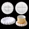 2 Stück Silikonform Untersetzer Bubble Epoxidharz Formen Untersetzer Resin Silikon Tablett Untersetze Gießform DIY Runde Beton Gießform Schale Silikonformen Teller für Teetablett Schmuckteller