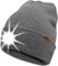 ATNKE LED Beleuchtete Mütze mit Licht,Wiederaufladbare USB 4 LED Beleuchtete Laufmütze Extrem Heller Lampe Winter Warme Stricken Mütze Technik Geschenke für Herren und Damen/Grey