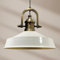 bamyum Asletl-Marine Hängelampe Industrial Vintage Ø41 cm, Küchenlampe Hängend Vintage, Pendelleuchte Esstisch Vintage, Hängelampe Esstisch, Wohnzimmerlampe, Pendelleuchte Weiß Metall, Küchenlampe