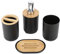 Juego de Accesorios de Baño de 4 Piezas con Soporte para Cepillos de Dientes, Jabonera, Dispensador de Loción, Vaso para Enjuague Bucal, Accesorios de Baño, Juego Completo para