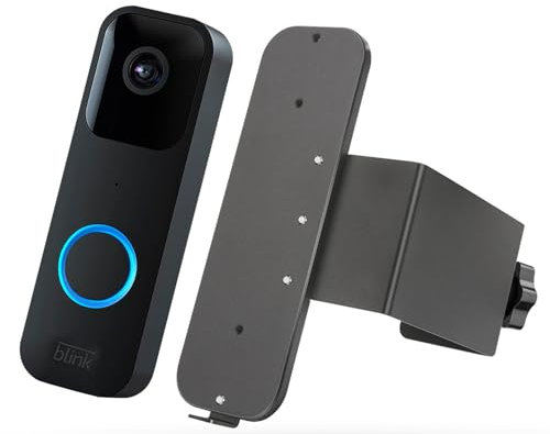 Anti-Theft Doorbell Mount for Blink Video Doorbell Mounting Bracket, Adjustable No-Drill, Not Block Doorbell Motion Sensor