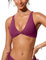 CRZ YOGA da Donna Collo a V Reggiseni Bikini Torsione Frontale Vestito da Bagno Incrociato sul Retro Imbottita Fucsia 44