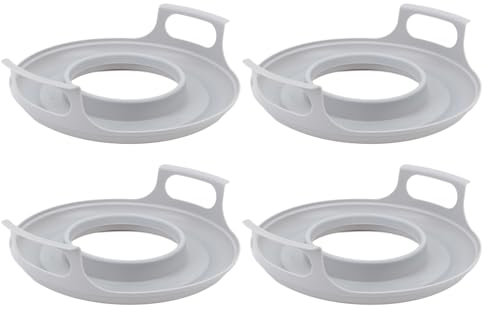 Microwave Cool Plate Pp Refrigerated Tray Kitchen Oven Rack Spill Proof Rack, Round Bowl, Carrying Tray Bowls Hot Plate Electric Magnetic Microwave Cover for Food