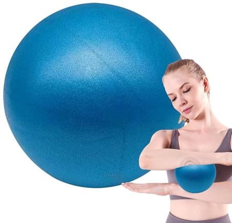 Humkopnl Yoga-Ball, mattierter, tragbarer Stabilitätsball, 15 cm, Hüftanhebung, Yoga-Bälle für Übung, Körperformung, Fitness, Strohball, Gewichtsbelastung