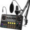 SINWE All-in-One Podcast Equipment Bundle - Complete Audio Interface with Condenser Microphone，Mixer with 48V Phantom Power - Ideal for Podcasting, Streaming, Gaming, YouTube & TikTok