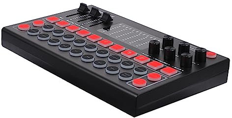 Angoily Multi-funktionale Live-soundkarte Mit Voice-Changer Tragbar Für Streaming Podcasts Und Musikproduktion Kompatibel Mit Pc Und Smartphones