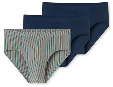 Schiesser Herren 3 PACK Unterwäsche Slips mit weichem Bund Bio Baumwolle Multipack - 95/5 Organic