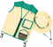 OATIPHO 1 Satz Entdeckerkleidung Outdoor draußen angelzubehör Bausatz Mini-Kit Jays Kid Explorer Weste Hut Entdeckerhut für Polyester Green