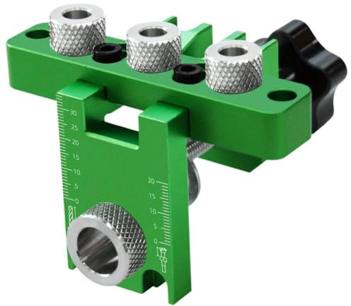 New Adjustable Wood Dowel Punch Locator Woodworking 3 In 1 Doweling Jig Kit Pocket Tool Drill Hole Mini Cabinet Jig Guide Hole