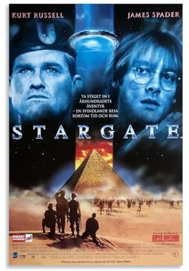 OREAUORN Stargate 1994 (1) Poster, Wandkunst, Leinwand, ästhetisches Vintage-Poster, dekoratives Gemälde für Wohnzimmer, Schlafzimmer, 30 x 45 cm, ungerahmter Stil