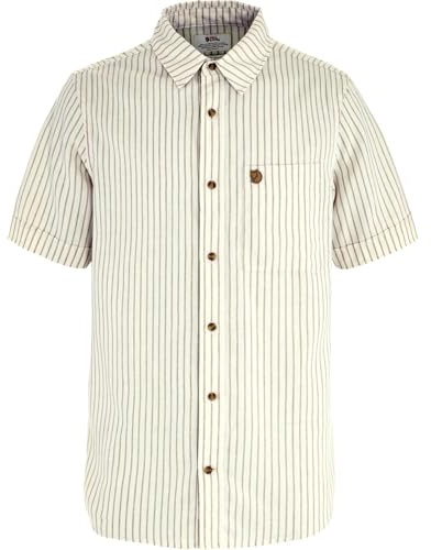 Fjällräven Herren Övik Travel SS Hemd, Chalk White/Sand Stone, XL