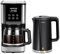 Aigostar Set de Desayuno - Hervidor de Agua Electrico + Cafetera de Filtro (1,7L, 2200W, diseño de doble pared) & (1,5L, 1000W, programable 24H, 2 niveles de intensidad, función de mantener caliente)
