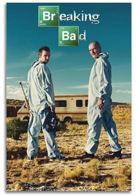 AUEYQWHE Poster, Motiv: Breaking Bad, ästhetisches Cover-Poster, Design, Gemälde für Wohnzimmer, Schlafzimmer, 30 x 45 cm, ungerahmter Stil