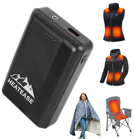 Rechargeable Portable Charger,12V/5V 15000mAh Battery Pack with DC/USB Output, Portable Power Bank for Heated Blanket,Heated Vest, Heated Jacket,Heating Clothing and Phones