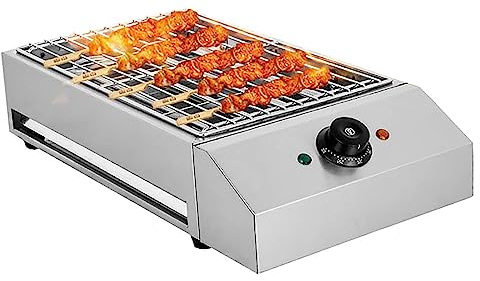 Smokeless Indoor Grill Machine 2800W Electric Smokeless Portable Barbecue Grill Indoor Cooking Grill with Water Filled Drip Tray & Temperature Control for Outdoor Picnic