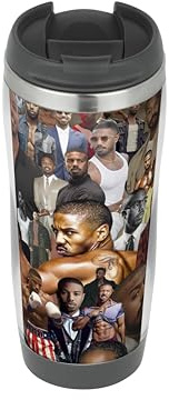 MUGMART Michael B. Jordan Collage - Travel Mug, Thermal Insulated Cup for Hot and Cold Beverages Drinks