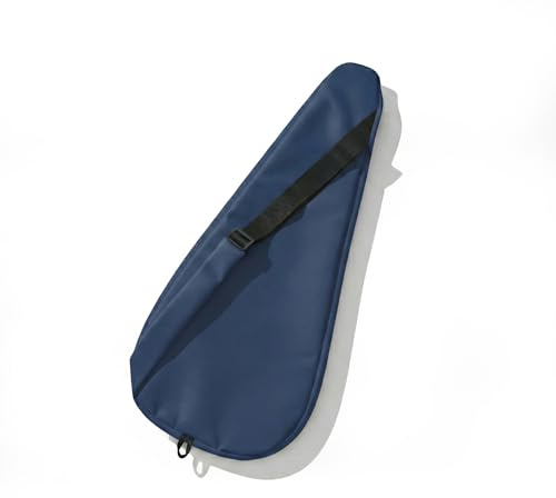 Alephnull Bolsa de tenis para 1 raqueta de tenis, funda acolchada para tenis/bádminton/squash, raqueta de tenis, funda para raqueta de tenis (azul oscuro-1 palo)