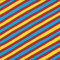 Patchworkstoff - Baumwollstoff - 110 cm breite - Meterware ab 0,5 m - Preis gilt für 50 cm | Diagonale Streifen. Rot, gelb, blau