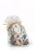Italpak Sacchetti Trasparenti per Alimenti Dolceneve, Buste Biscotti, Dolci, Regali, Sacchettini Natalizi, Polipropilene, Oro/Bianco, 15x25 cm, 50 unità