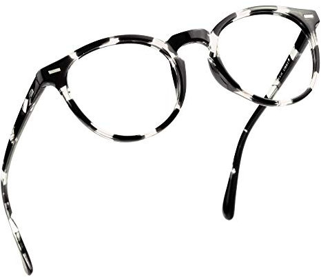 LifeArt Blaue Licht Blockieren Brille, Anti-Augen-Müdigkeit, Computer Lesebrillen, Gaming Brille, TV Brille für Frauen Männer, Anti UV, Anti Glare (Schwarz-Weiß, +2.25 Vergrößerung)