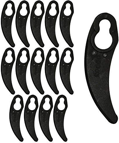 RocwooD Pack Of 15 Plastic Cutting Blades Fits Challenge 1100W Hover Lawnmower PDG4140