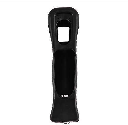Motion Plus MotionPlus-Sensoradapter und Silikon-Hülle für Wii Remote Controller(schwarz)