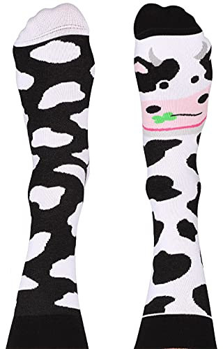 Nanushki unisex lustige verrückte Motiv Socken, Kuh, Kalb (44-46 EU, Holy Cow)