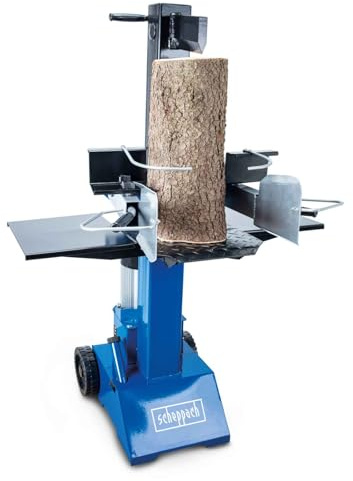 Scheppach Holzspalter HL810 Brennholzspalter mit 8 Tonnen Spaltkraft 3000W | Hydraulikspalter stehend 230V, Vario Spalt System | Spaltgutmaße max. 550x300mm | Brennholzspalter für Hartholz & Weichholz