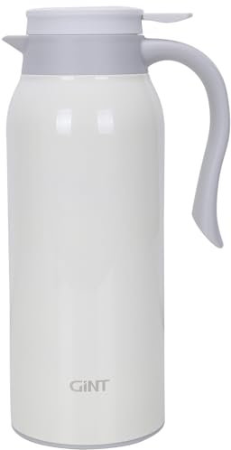 GiNT - Jarra térmica de acero inoxidable de 51 onzas, termo al vacío de doble pared, retención de calor de 12 horas, dispensador de té, agua y café de 1,5 litros