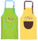 Malschürze Kinder, 2 Stück Kinder Schürzen Set mit Taschen, Kochschürze Kinder Jungen Mädchen, Verstellbare Kleinkind Kochschürze für Basteln Malen Backen Kochen, Grün und Gelb (8-12 Jahre)