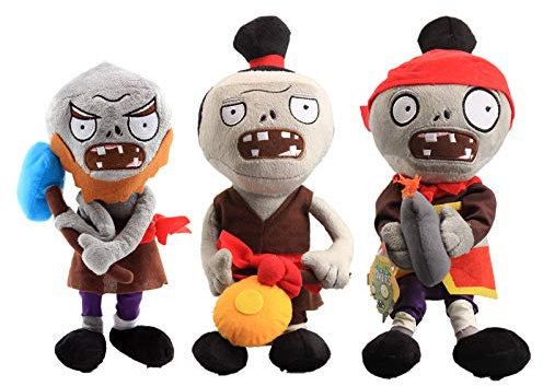 uiuoutoy 3 Stück Zombies Plüsch Spielzeug Plüschtiere Gong Zimber Bomb Hammer Kuscheltiere Stofftier