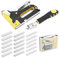 Yuhtech Handtacker Set, 3-in-1 Manuelle Nagelpistole mit Klammerentferner und 900pcs Heftklammern für Fixierung, Dekoration, Tischlerei, Möbel