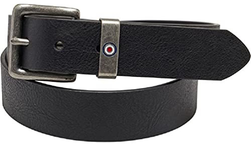 Ben Sherman Lynton Herren-Gürtel, Schwarz, Größe M, Schwarz , 32-36 inches or 38-42 inches
