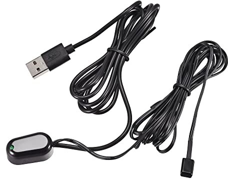 sourcing map Infrarot IR Verlängerungskabel Einzelner Empfänger und Sender Verstärker System USB Kabeladapter