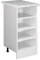 Vicco Küchenregal R-Line, offener Küchenschrank, Weiß/Weiß, 40 cm, AP Marmor