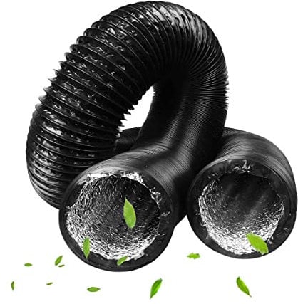 JSIXASO Manguera flexible de ventilación de 3 m – 150 mm Tubo flexible de ventilación para ventilador de extracción, baño, hidroponía (150 mm x 3 m)