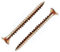 M4 Wood Screws Zinc Plated Yellow Long 2 inch (0.16 x 2) 4.0 x 50mm Box of 50pcs