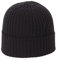 WOOLIFE Strickmütze-Beanie Power Merino Extra Fine Herren Damen Kappe Wintermütze Unisex Schwarz S-M