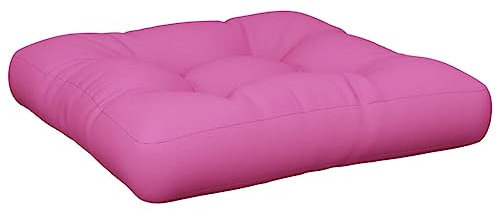 vidaXL Coussin de Palette, Coussin de Siège de Salon, Coussin de Canapé de Jardin, Coussin de Chaise Extérieur, Rose 60x60x12 cm Tissu