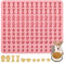 Mlying Backmatte Hundekekse Silikon 130 Gitter Silikonmatte Backform für Hundekekse 5 Formen in 1 Backform für DIY Hundekekse und Leckerlis (Rot)