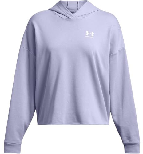 Under Armour Rival Terry OS Hoody Donna Felpa con Cappuccio Viola XL
