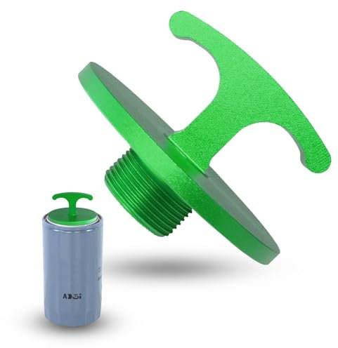 Oil Filter Plug Tool, Aluminum Alloy Oil Filter Cap Off Tool for Dodge Ram 2500, 3500, 4500, 5500 Cummins 05083285aa Mo285 Turbo Diesel 5.7l 6.4l 6.7l (Green)