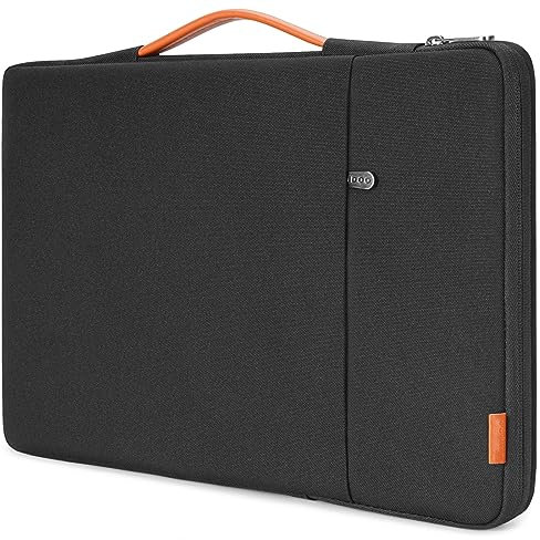 NIDOO 15.6 inch Laptop Sleeve Case Carrying Bag Handle for 16 MacBook Pro M3 M2 M1 / 15.6 Lenovo Legion 5 / ThinkPad T15 P15s E15 L15 T15g P1 P15/ 16 Legion Slim 5 Gen 9/ Thinkbook 16p / LG gram 17