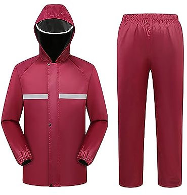callmo Regenkleidung Fahrrad Damen Damen Herren Regenanzug Atmungsaktive Schneeanzug Regenjacke und Hose mit Reflexstreifen Regenbekleidung für Radfahren