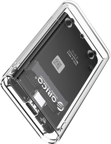 ORICO mSATA SSD Adapter 5 Gbit/s, Werkzeugfreies mSATA auf USB 3.0 Gehäuse für 3050 SSD, mit USB Kabel, 2 TB Max-TC10