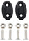 Motorrad Block Off Platte Rückspiegel Loch Abdeckung Spiegel Chassis Code Kappe Basis Block Kompatibel Mit S1000RR ZX6R (Color : Black)