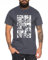 Ruffy Team - Herren T-Shirt Straw Hat Luffy Zoro One Monkey D. Pirat Ace Piece Goku Anime Ruffy, Größe:L, Farbe:Dunkelgrau